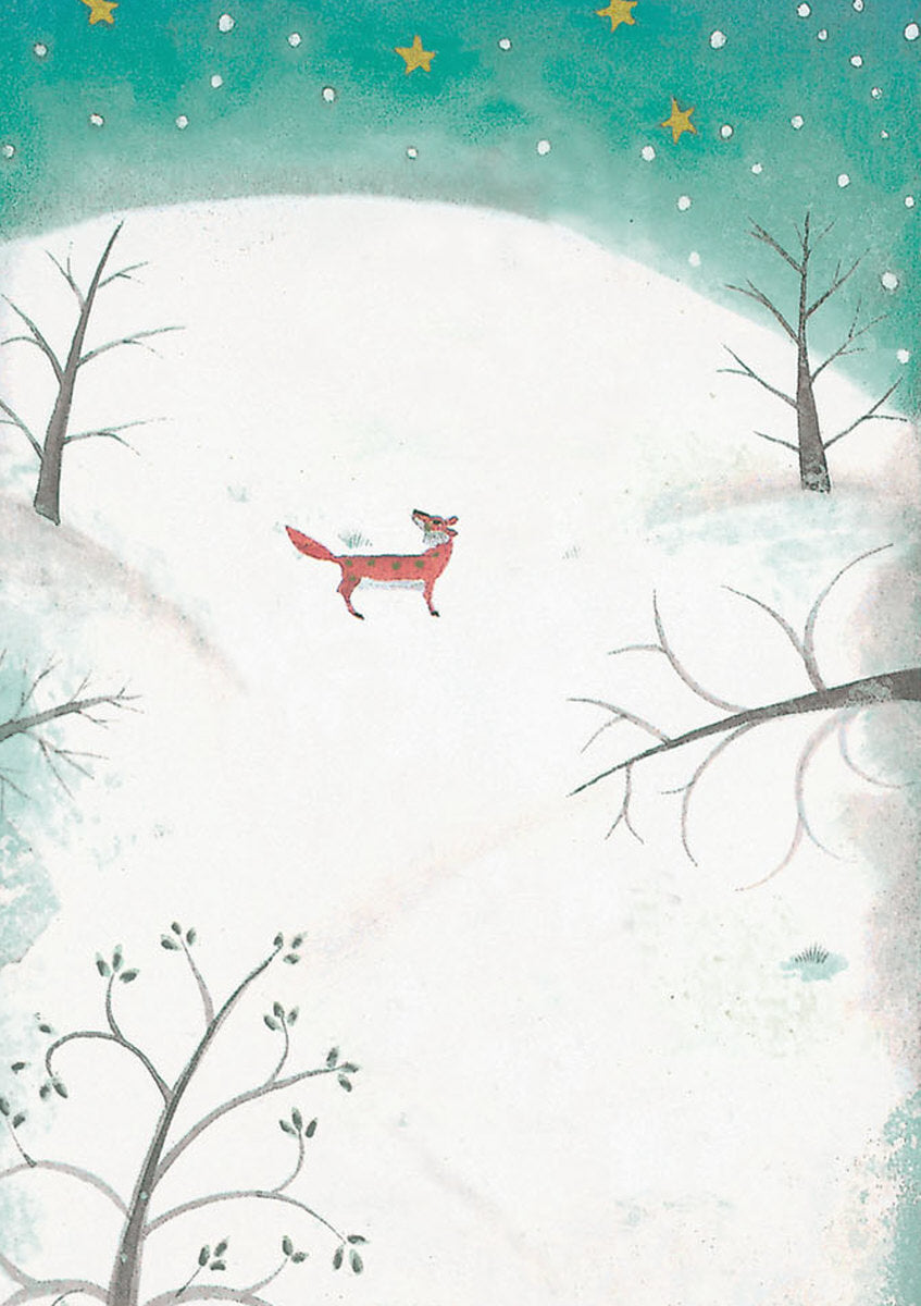 Roger la Borde Christmas Tree Advent calendar card featuring artwork by Jane Ray