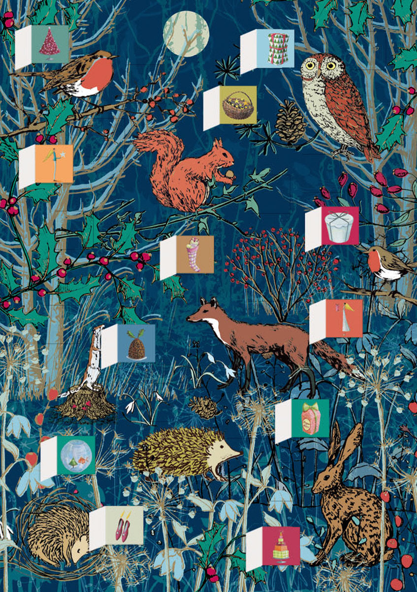 Roger la Borde Winters Tale Advent calendar card featuring artwork by Roger la Borde