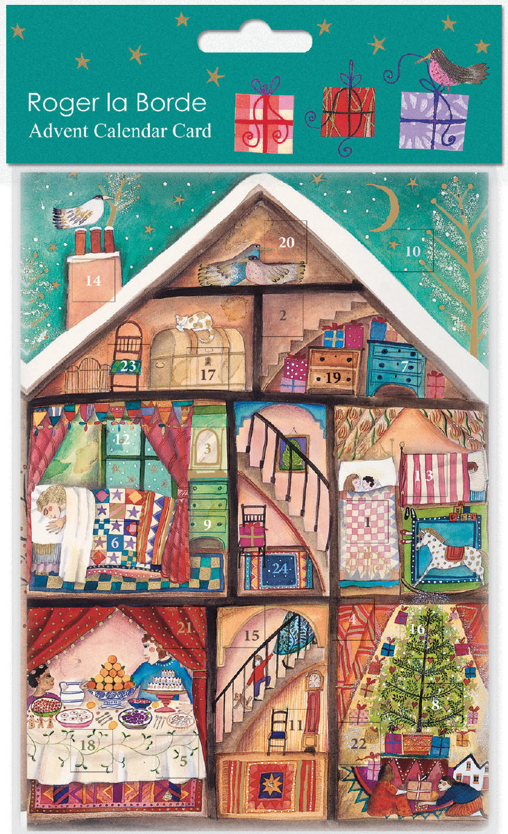 Roger la Borde Neighbours Advent calendar card featuring artwork by Jane Ray