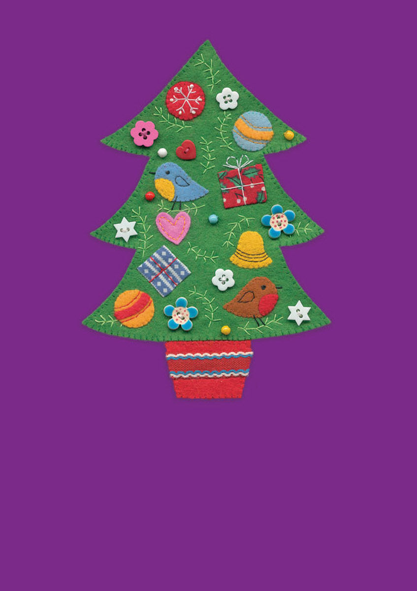 Roger la Borde Fuzzy Friends Advent calendar card featuring artwork by Clare Beaton