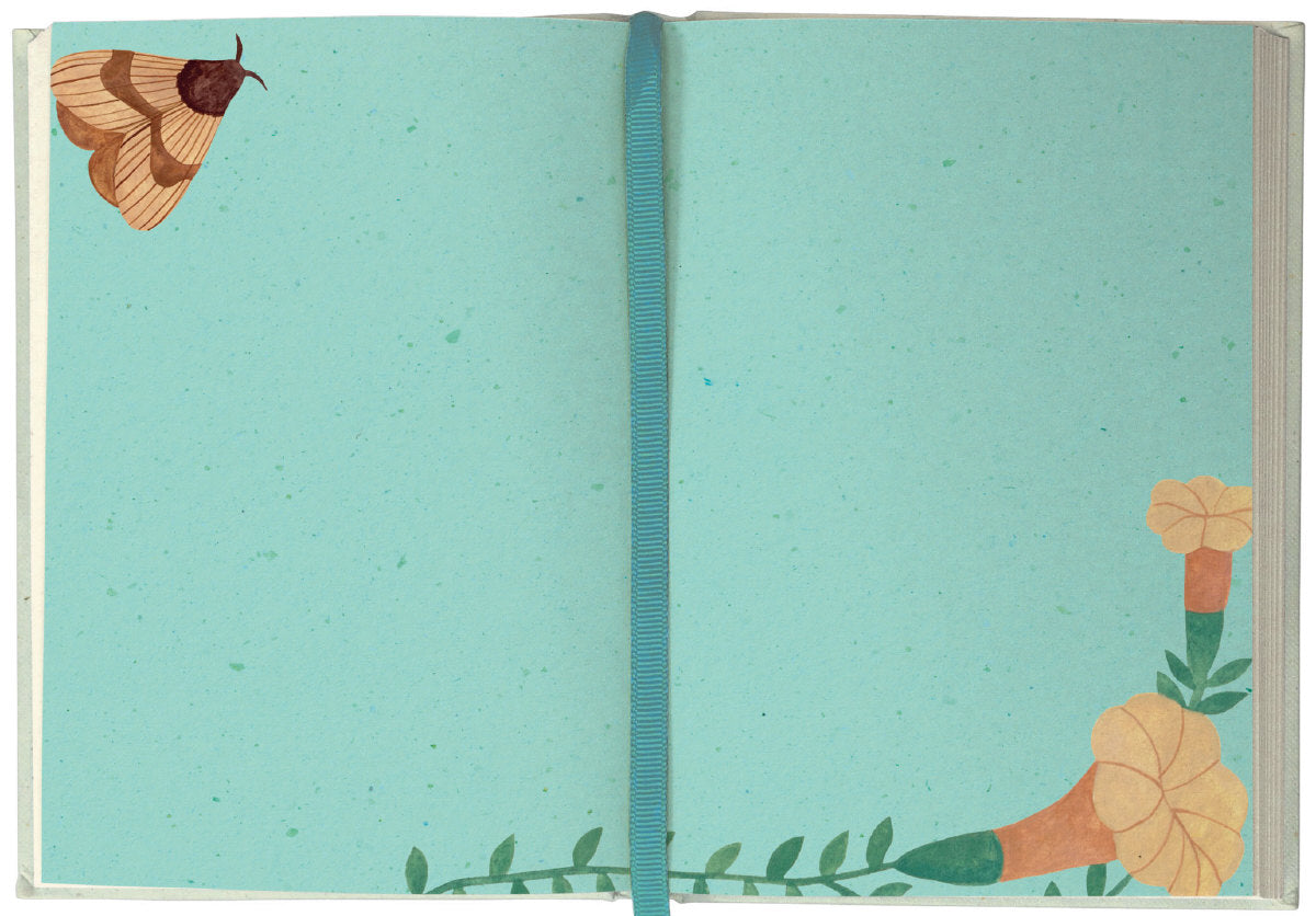 Roger la Borde Flutter and Bloom Illustrated Journal featuring artwork by Karolina Ciechanska