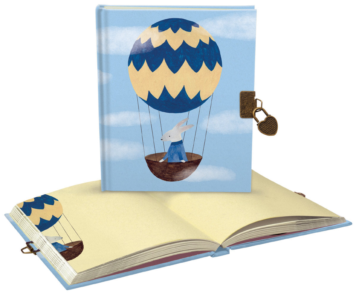 Roger la Borde Flutter and Bloom Lockable Journal featuring artwork by Karolina Ciechanska