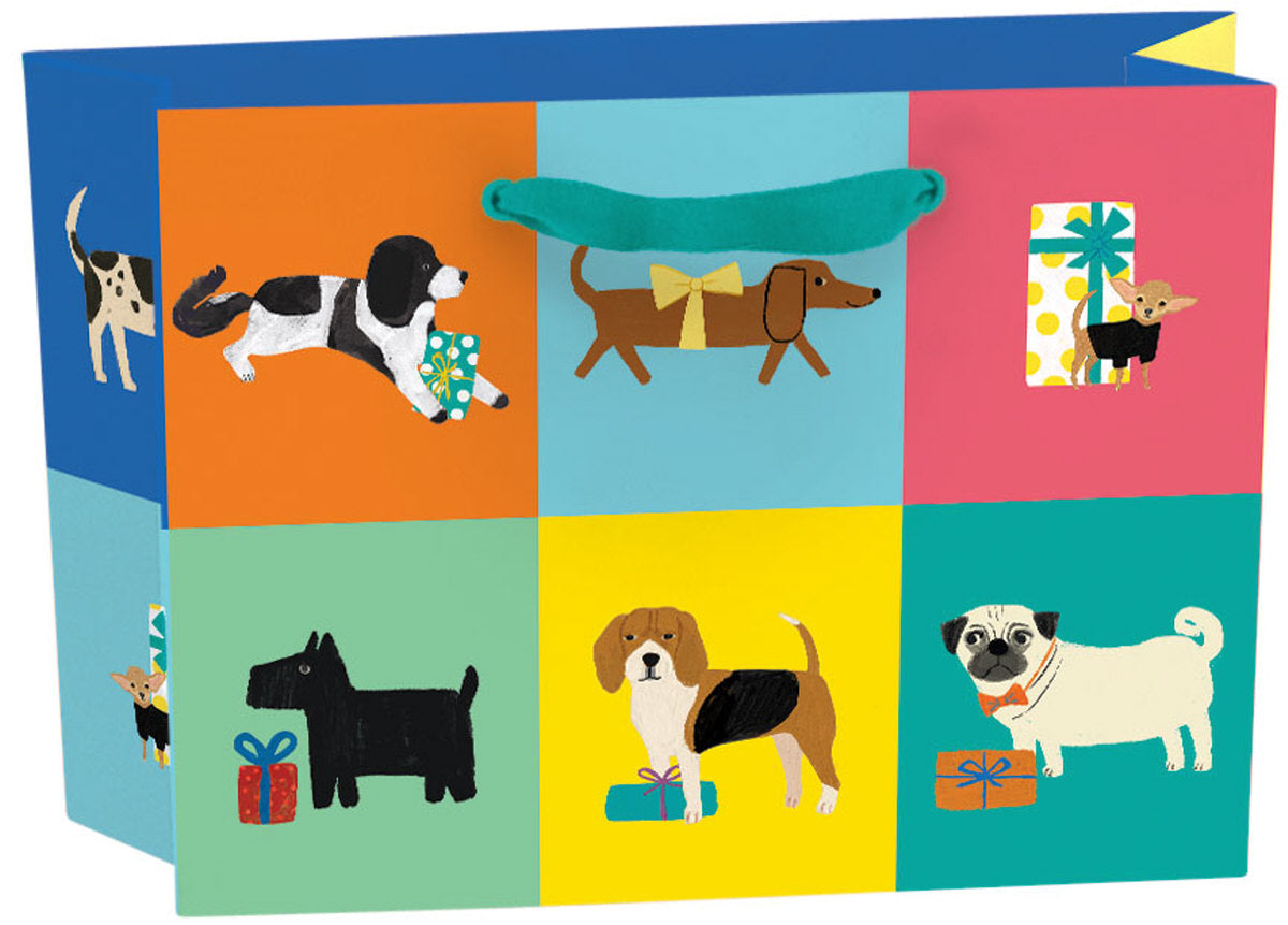 Roger la Borde Prize Pooches Small Landscape Gift Bag featuring artwork by Anne Bentley
