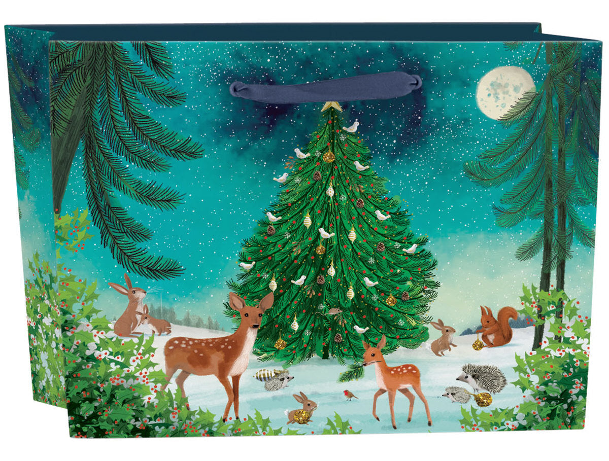 Roger la Borde Heart of the Forest Large Landscape Gift Bag featuring artwork by Jane Newland