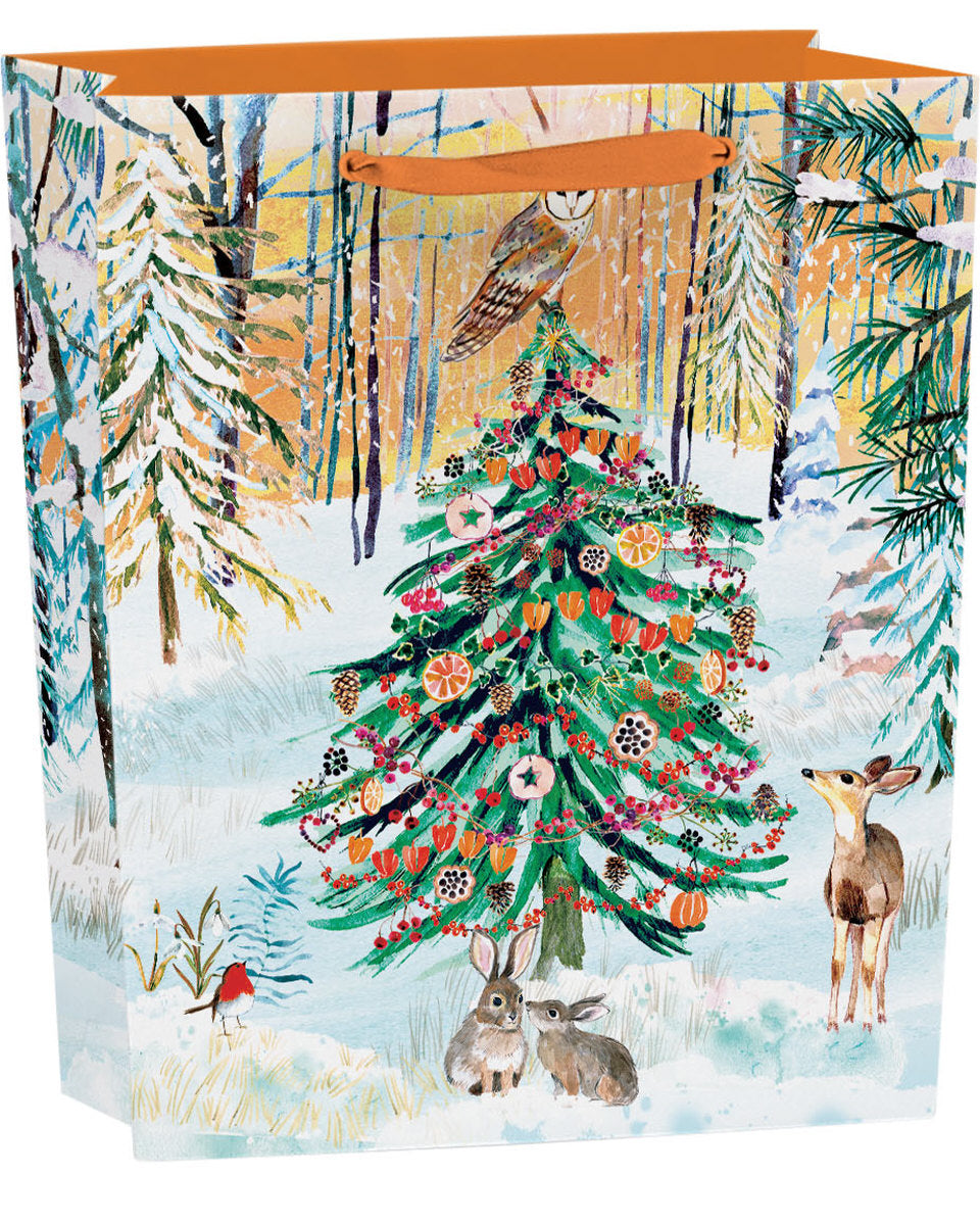 Roger la Borde Wild Winters Song Medium Gift Bag featuring artwork by Fay Ford