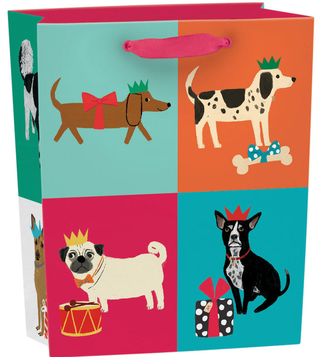 Roger la Borde Pooch Perfection Small Gift Bag featuring artwork by Anne Bentley