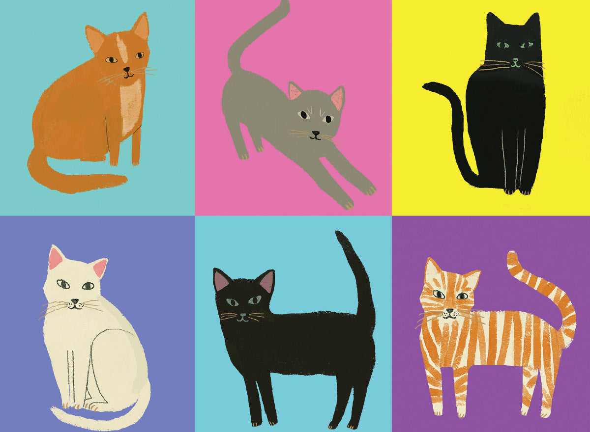 Roger la Borde Cat Etiquette Chic Notecard Box featuring artwork by Anne Bentley