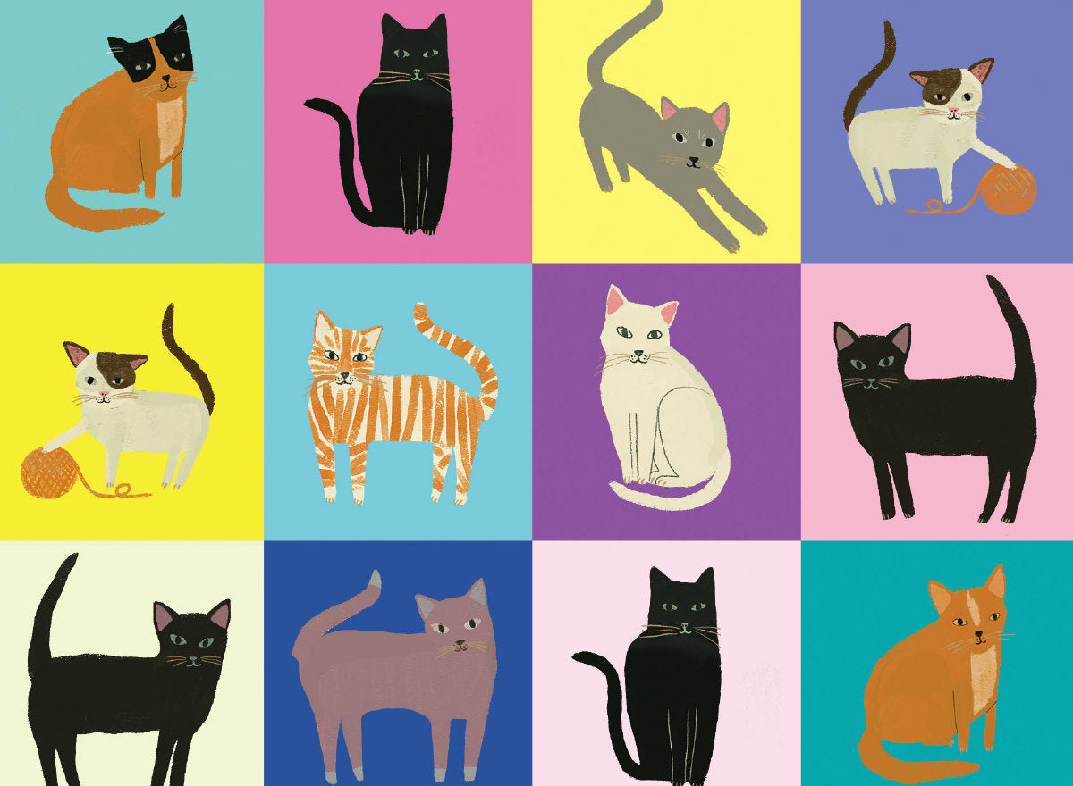 Roger la Borde Cat Etiquette Chic Notecard Box featuring artwork by Anne Bentley