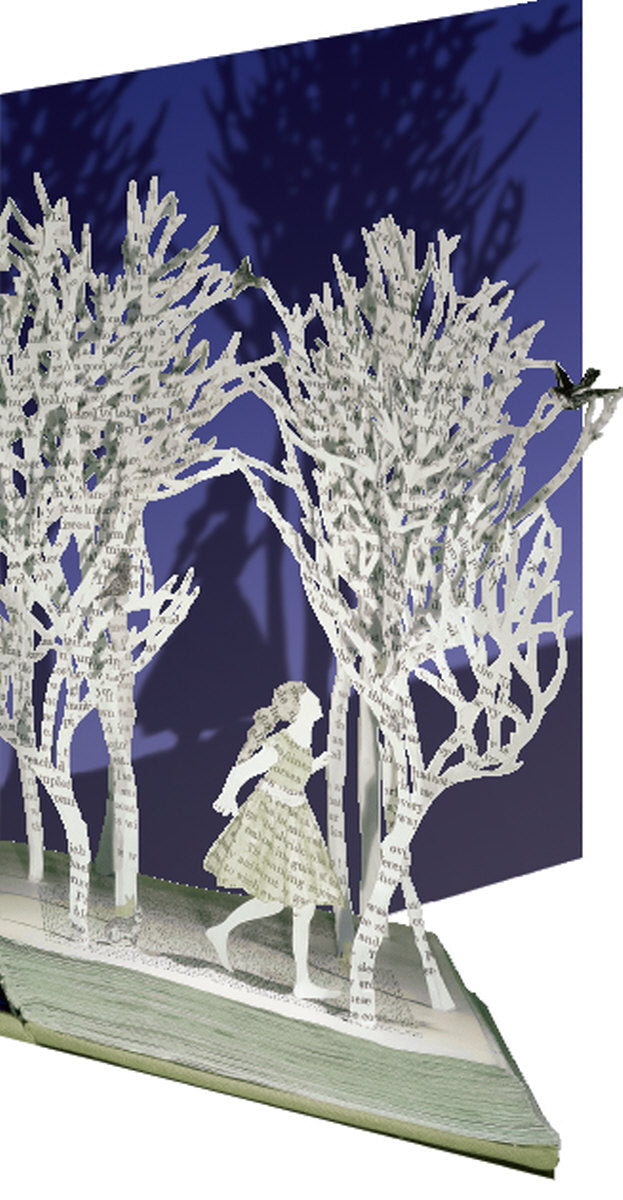 Roger la Borde Scissors Paper Tree Lasercut card featuring artwork by Su Blackwell