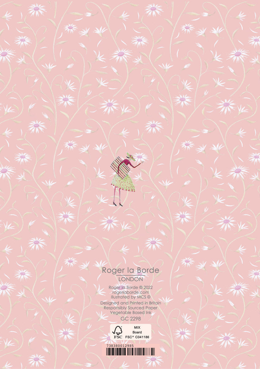 Roger la Borde Wedding Dress Parade Greeting card featuring artwork by Roger la Borde