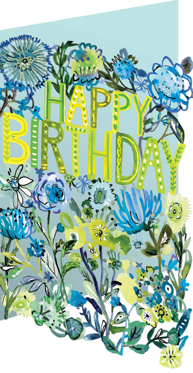 Roger la Borde Wild Batik Lasercut card featuring artwork by Jennifer Orkin Lewis