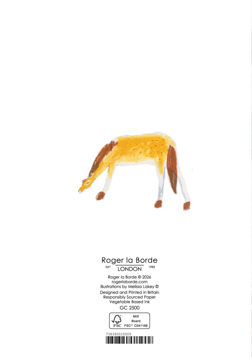 Roger la Borde Desert Moon Greeting card featuring artwork by Melissa Lakey
