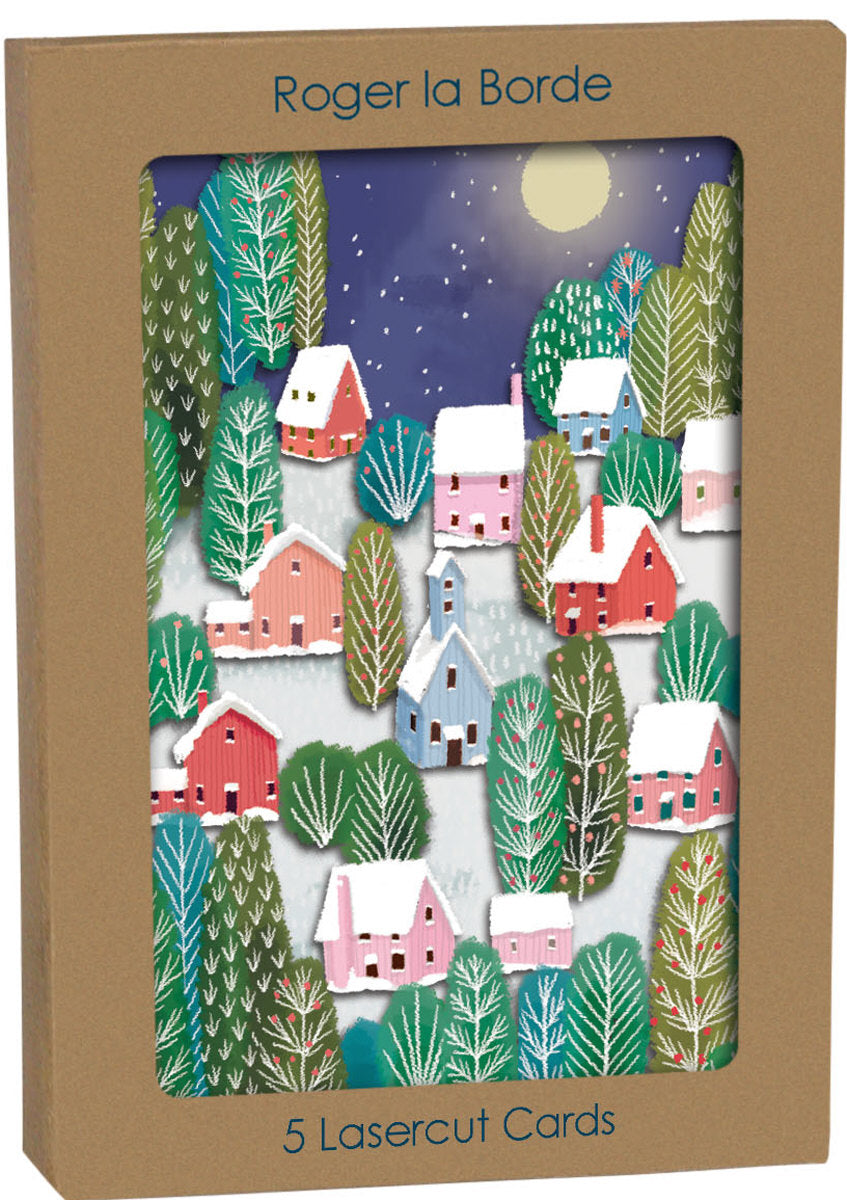Roger la Borde Heart of the Forest Lasercut Christmas Card featuring artwork by Jane Newland