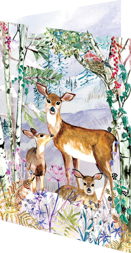 Roger la Borde Wild Winters Song Lasercut Card featuring artwork by Fay Ford