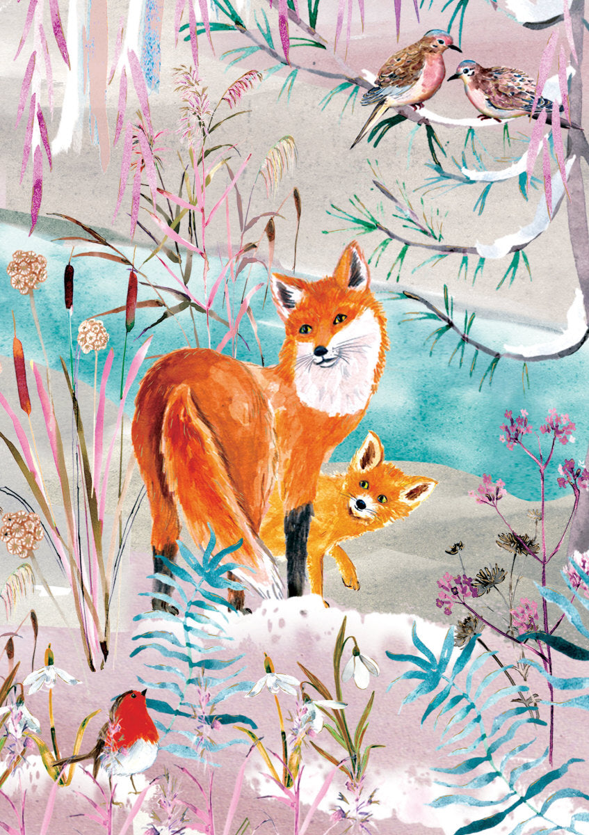 Roger la Borde Wild Winters Song Standard Card featuring artwork by Fay Ford