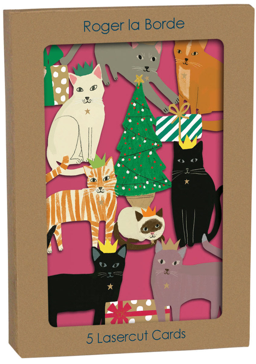 Roger la Borde Chouchou Chat Lasercut Card featuring artwork by Anne Bentley