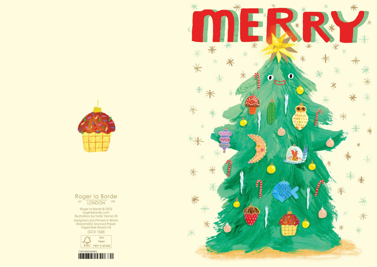 Roger la Borde Wild Winter Forest Standard Card featuring artwork by Katie Vernon