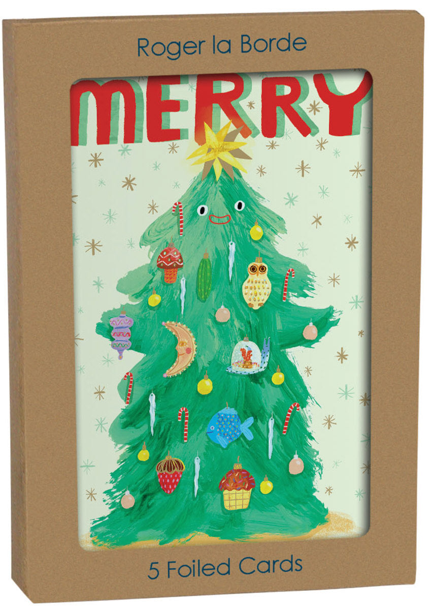 Roger la Borde Wild Winter Forest Standard Card featuring artwork by Katie Vernon