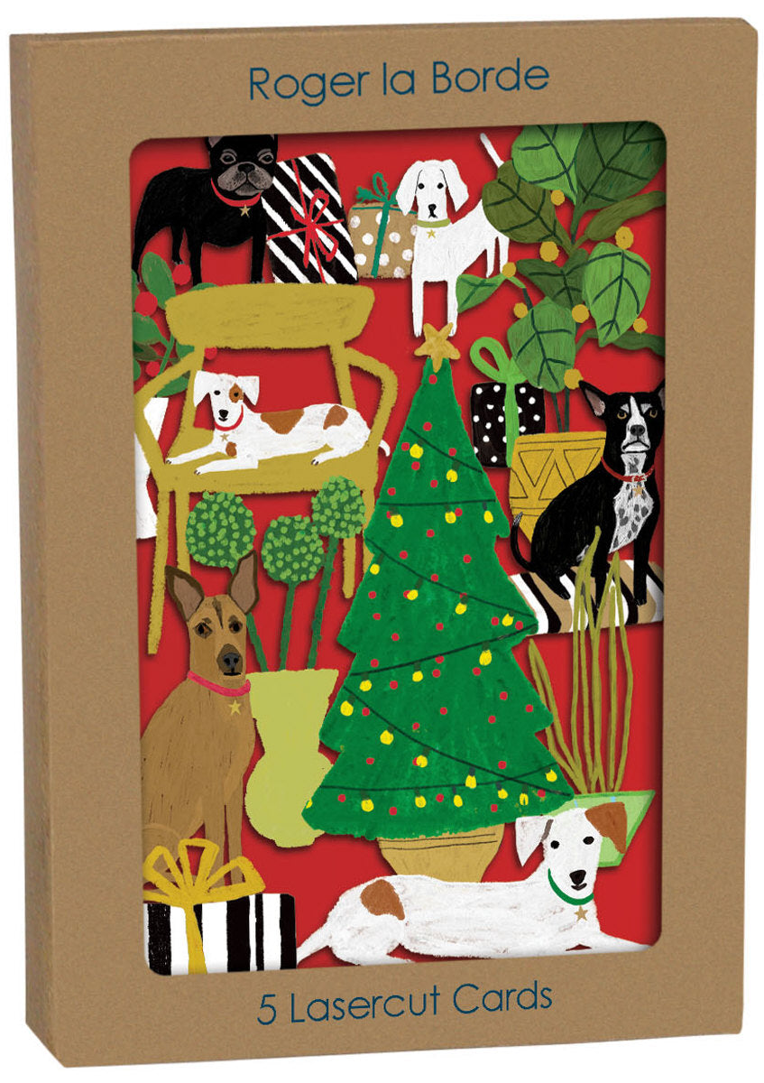 Roger la Borde Pooch Perfection Lasercut Card featuring artwork by Anne Bentley