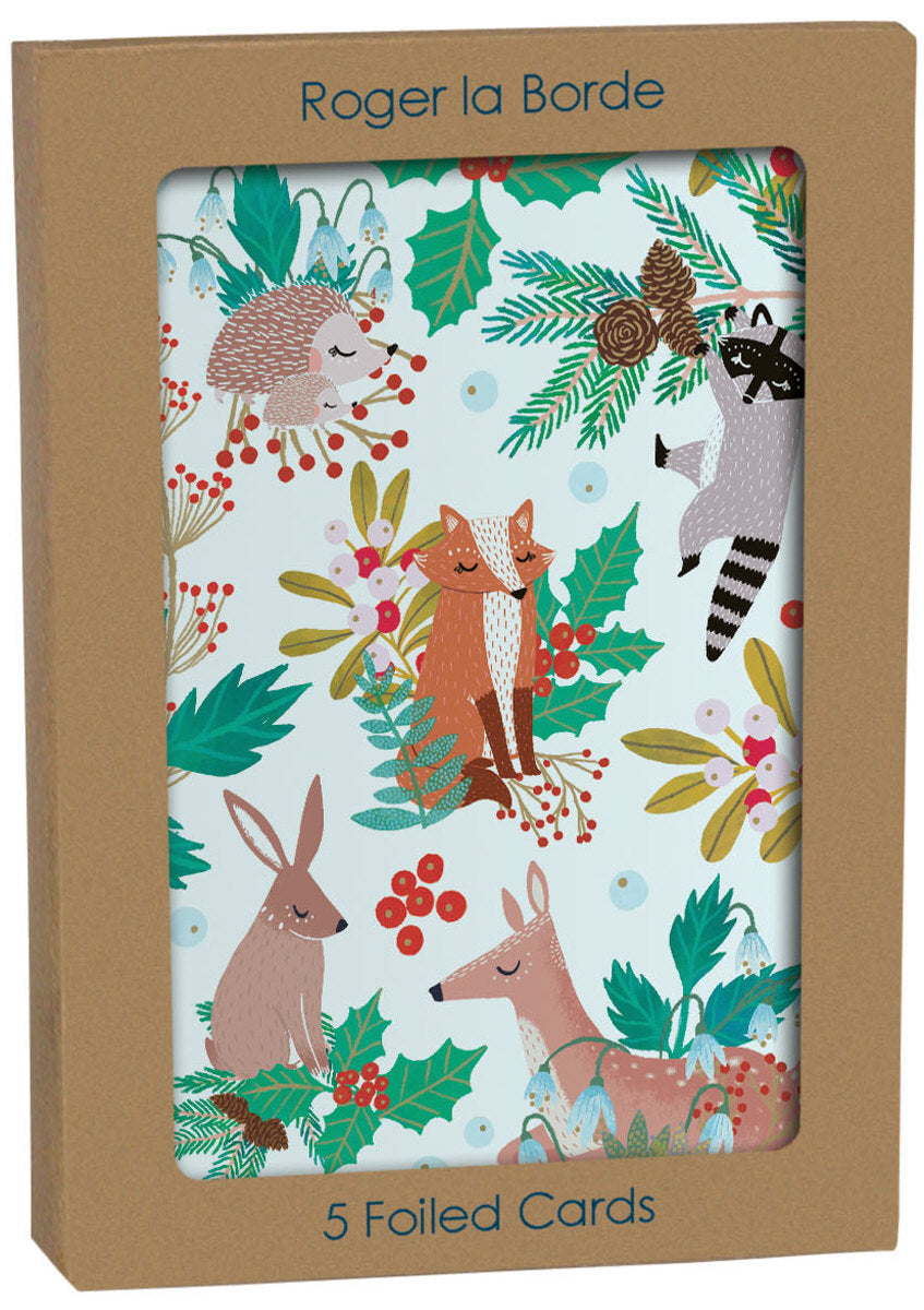 Roger la Borde Snowy Sanctuary Standard Card featuring artwork by Antoana Oreski