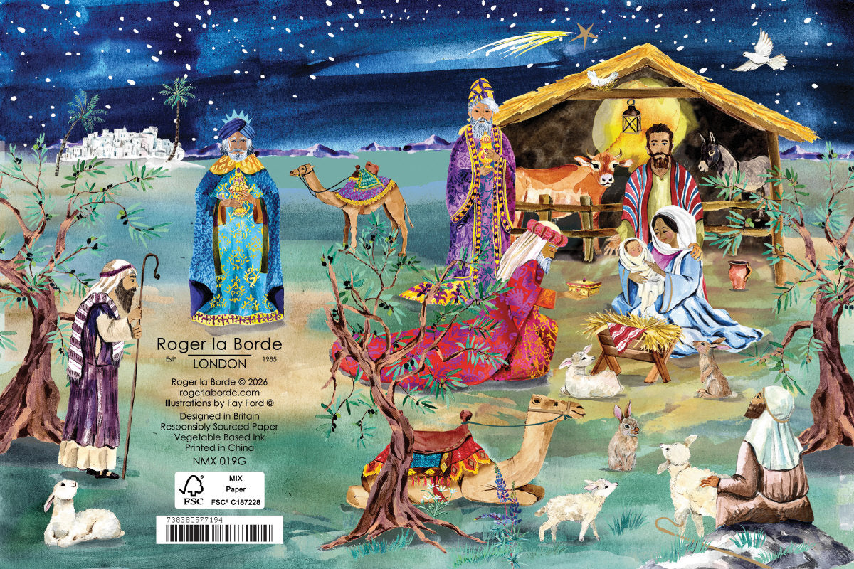 Roger la Borde The Christmas Story Petite Card Pack featuring artwork by Fay Ford