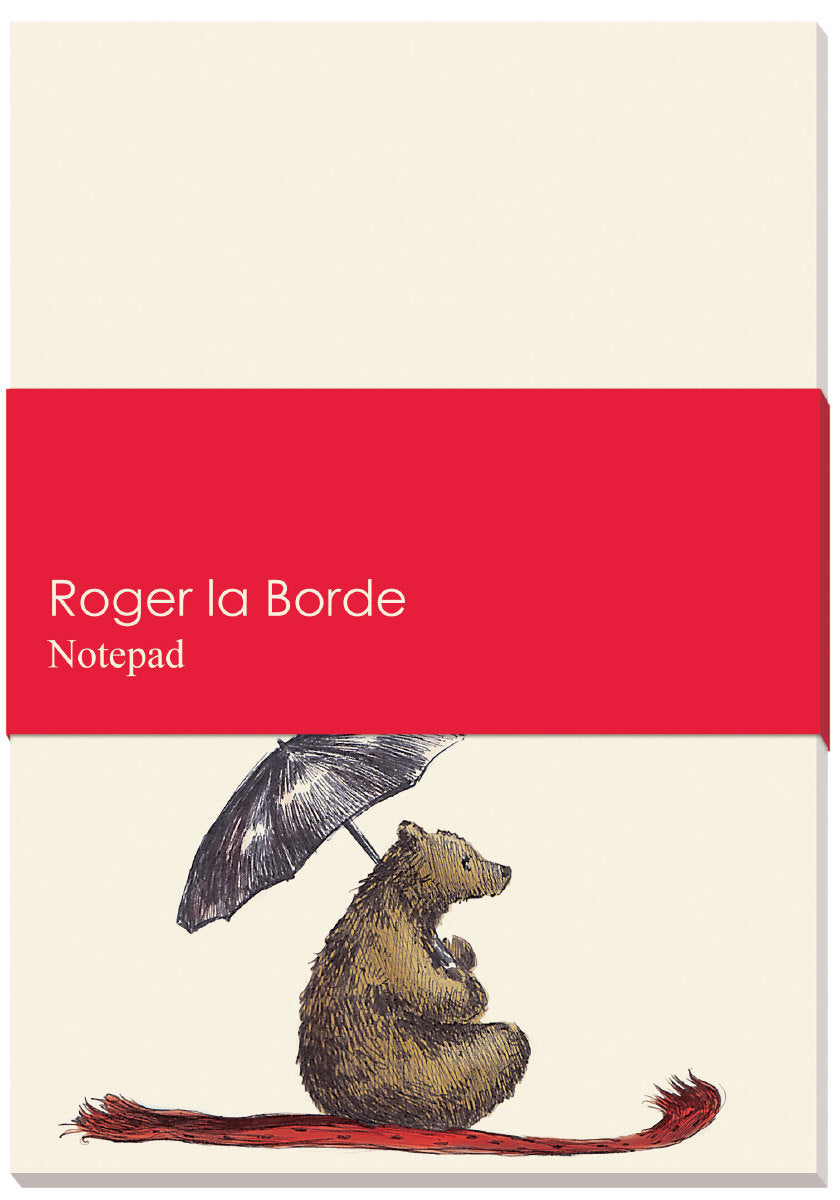 Roger la Borde Flying Bear Notepad featuring artwork by Elise Hurst
