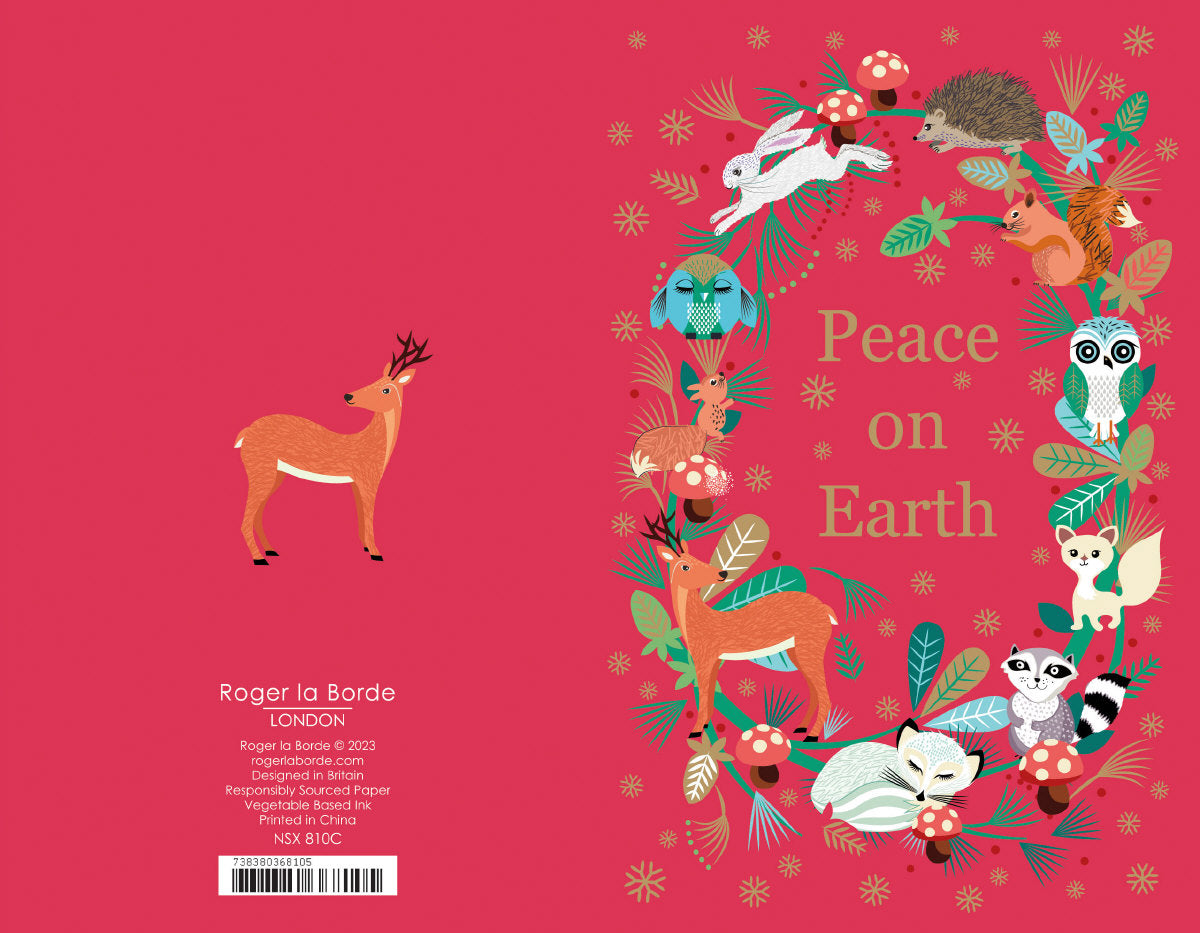 Roger la Borde Christmas Gold Foil Card Pack featuring artwork by Roger la Borde