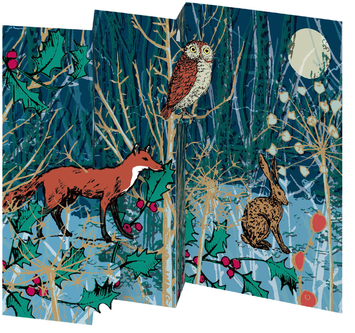 Roger la Borde Winters Tale Tri-fold Card Pack featuring artwork by Roger la Borde