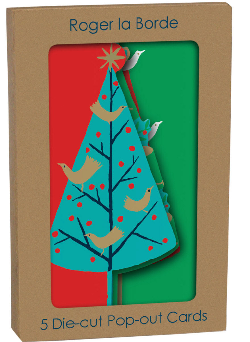 Roger la Borde Brilliant Birds Tri-fold Card Pack featuring artwork by Roger la Borde
