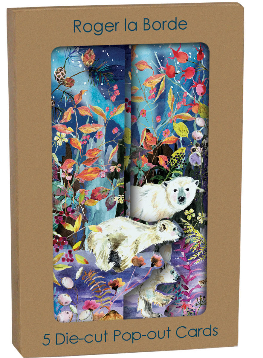 Roger la Borde Aurora Bears Tri-fold Card Pack featuring artwork by Fay Ford