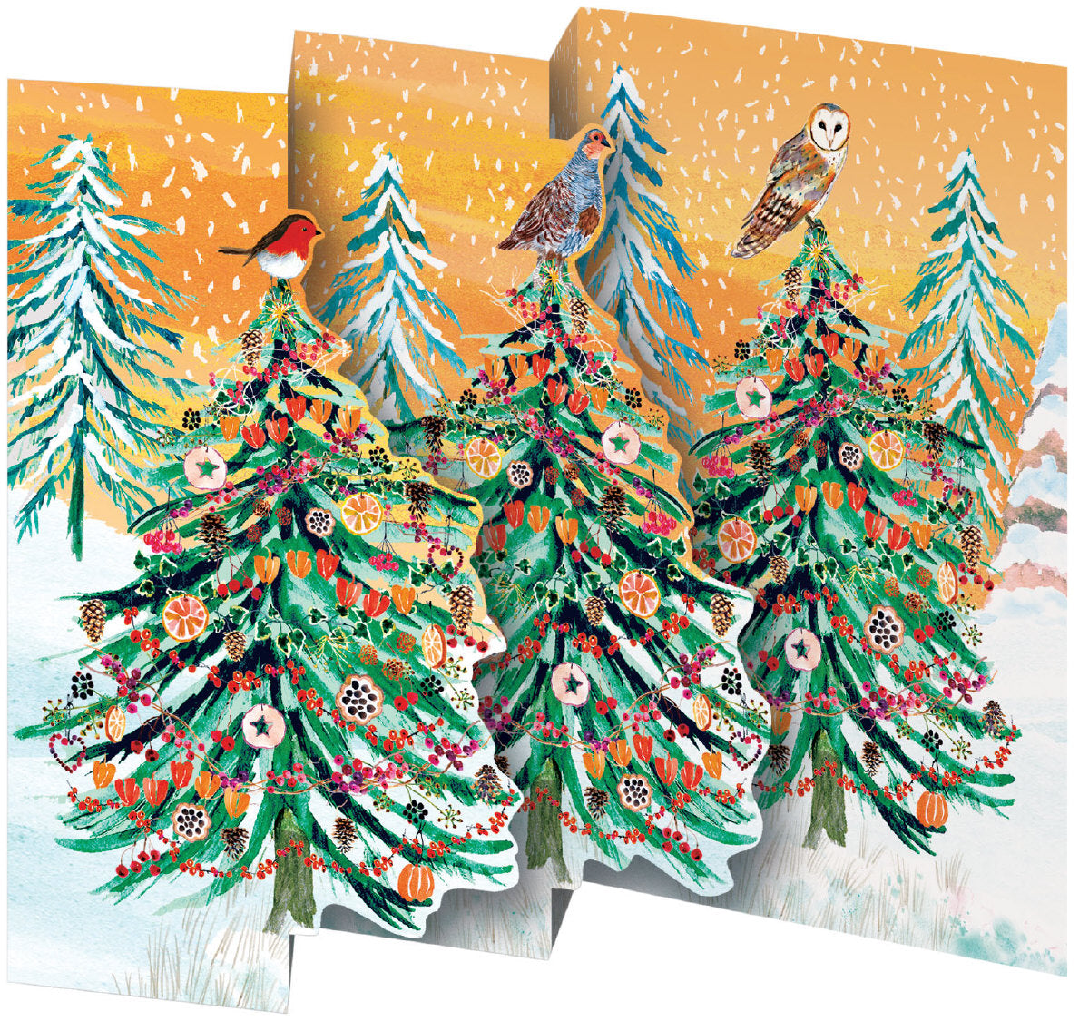 Roger la Borde Wild Winters Song Tri-fold Card Pack featuring artwork by Fay Ford