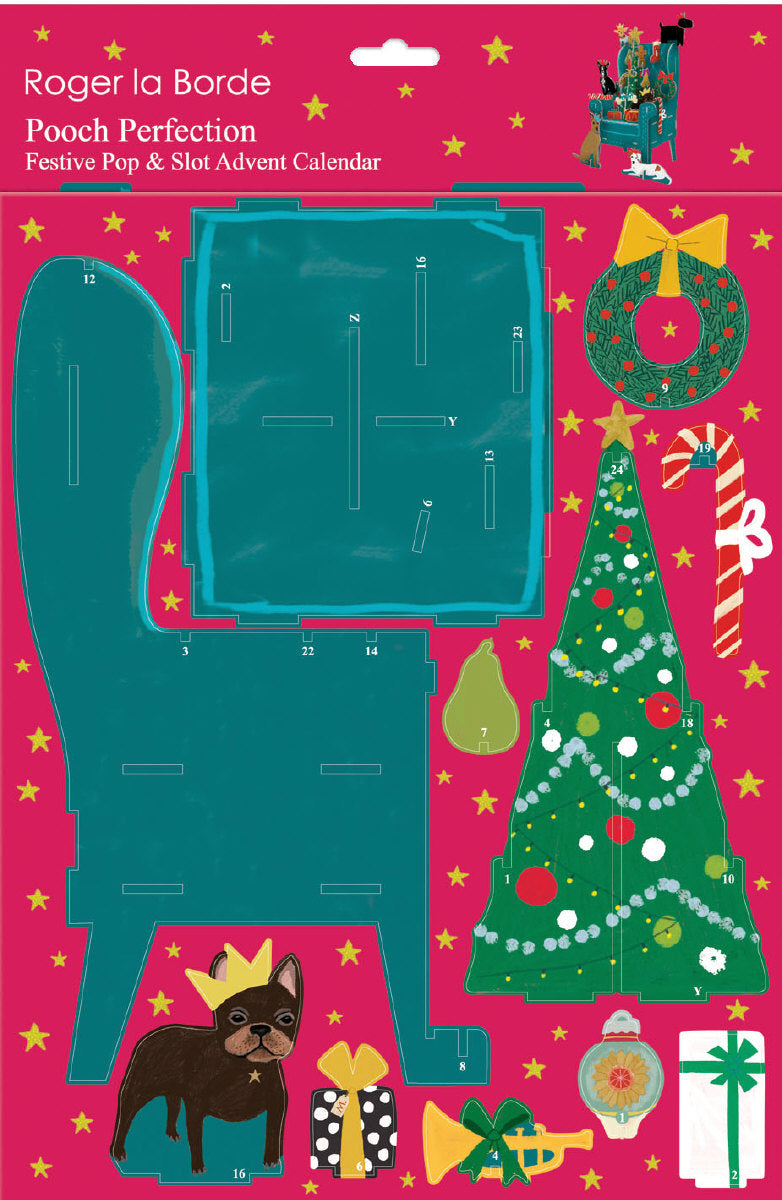 Roger la Borde Chouchou Chien Pop & Slot Advent Large featuring artwork by Anne Bentley