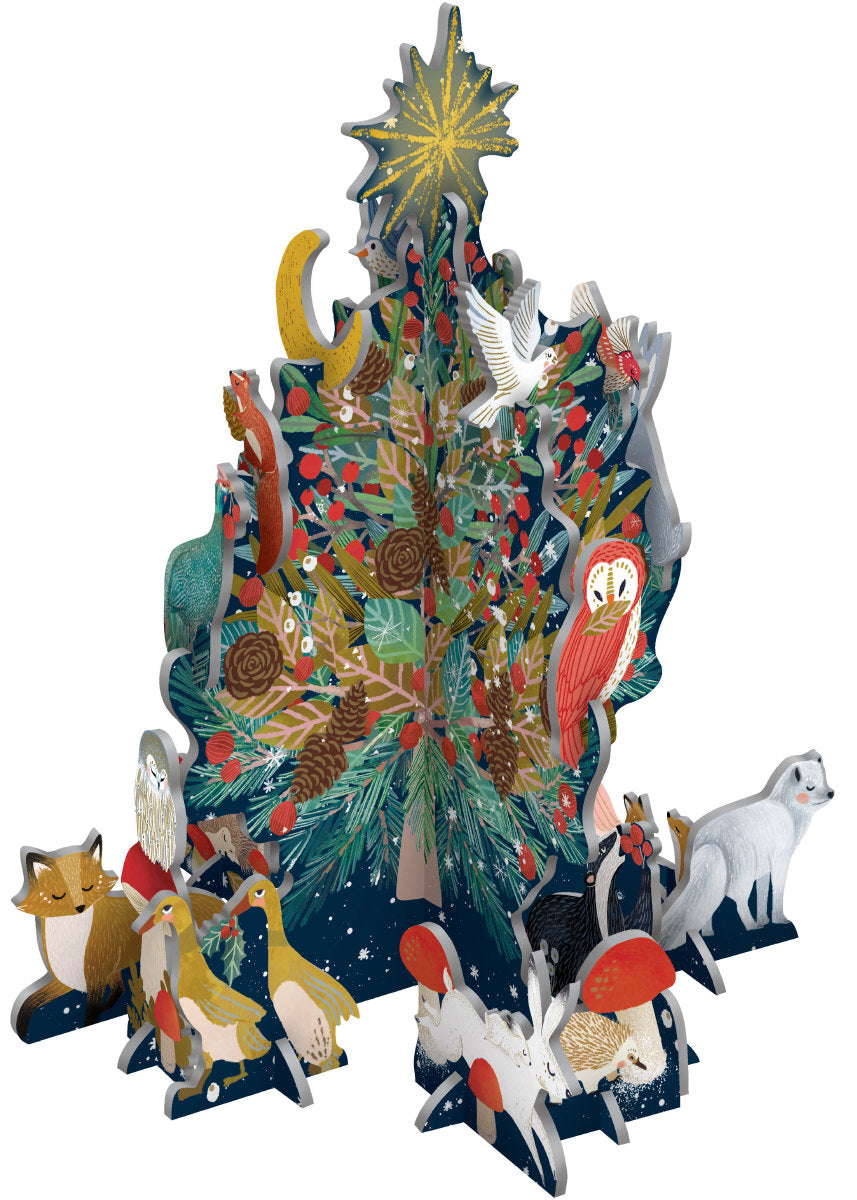 Roger la Borde Snowy Sanctuary Petite Pop & Slot Advent featuring artwork by Antoana Oreski