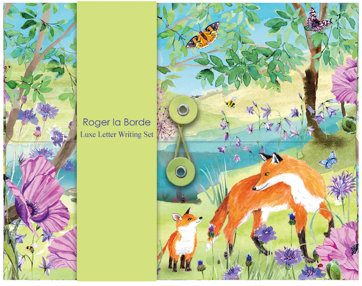 Roger la Borde Sunny and Wild Writing paper set featuring artwork by Fay Ford