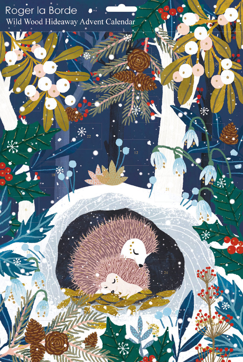 Roger la Borde Wild Wood Hideaway Advent calendar featuring artwork by Antoana Oreski