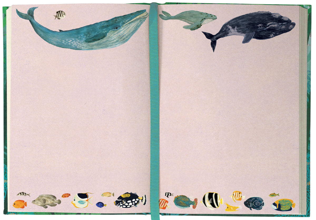 Roger la Borde Whale Song Illustrated Journal featuring artwork by Katherine Quinn