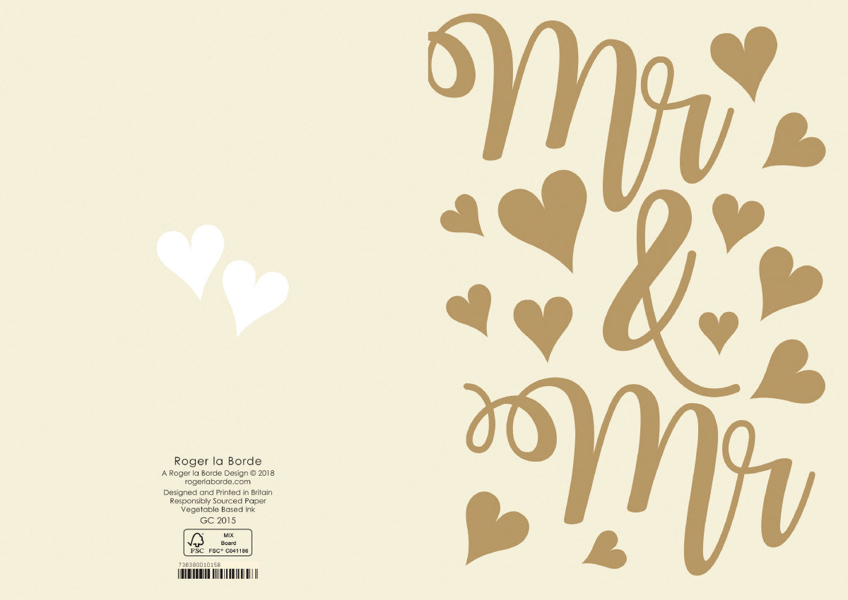 Roger la Borde Wedding Heart Vine Standard card featuring artwork by Roger la Borde