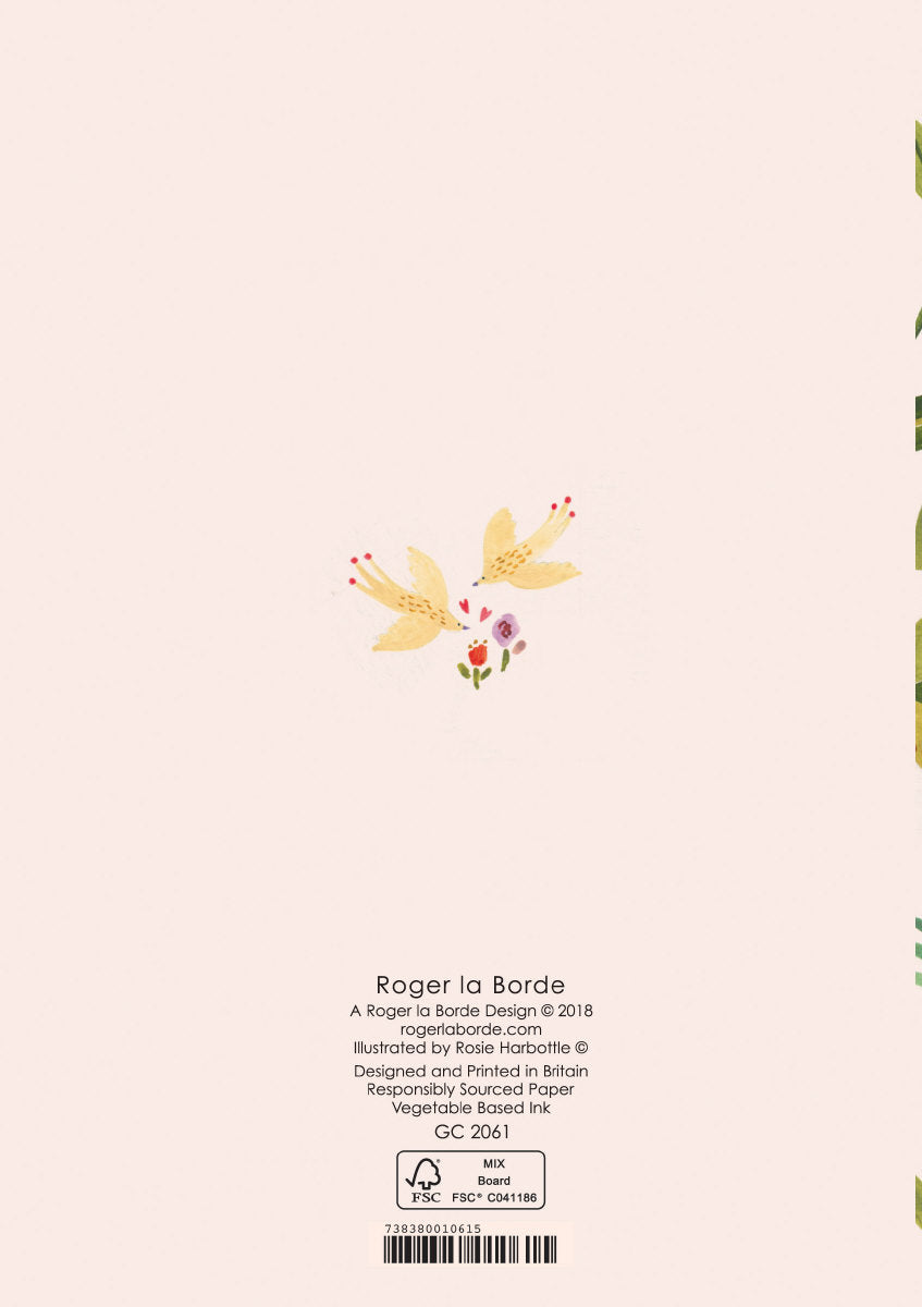 Roger la Borde Over the Rainbow Standard card featuring artwork by Rosie Harbottle