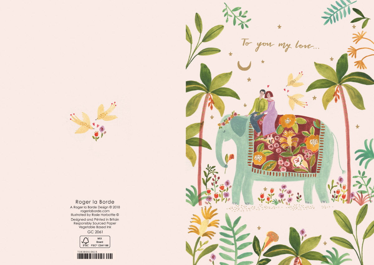 Roger la Borde Over the Rainbow Standard card featuring artwork by Rosie Harbottle