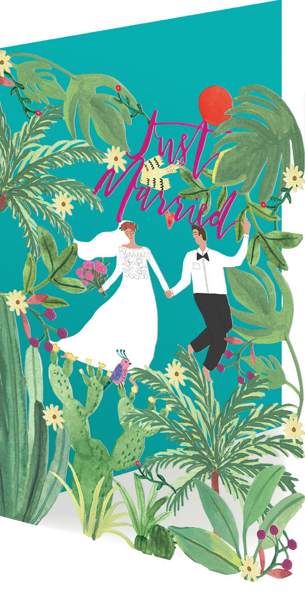 Roger la Borde Over the Rainbow Lasercut card featuring artwork by Rosie Harbottle