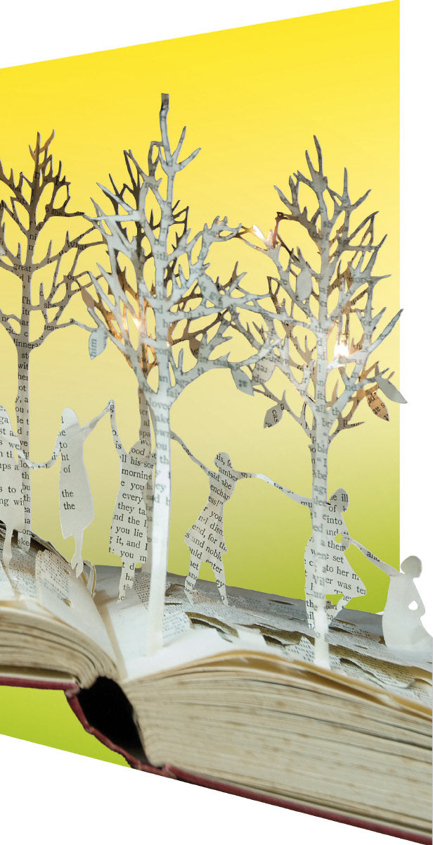 Roger la Borde Scissors Paper Tree Lasercut card featuring artwork by Su Blackwell