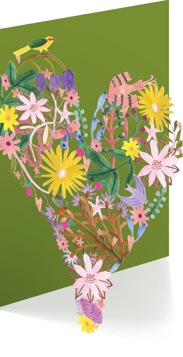 Roger la Borde Over the Rainbow Lasercut card featuring artwork by Rosie Harbottle