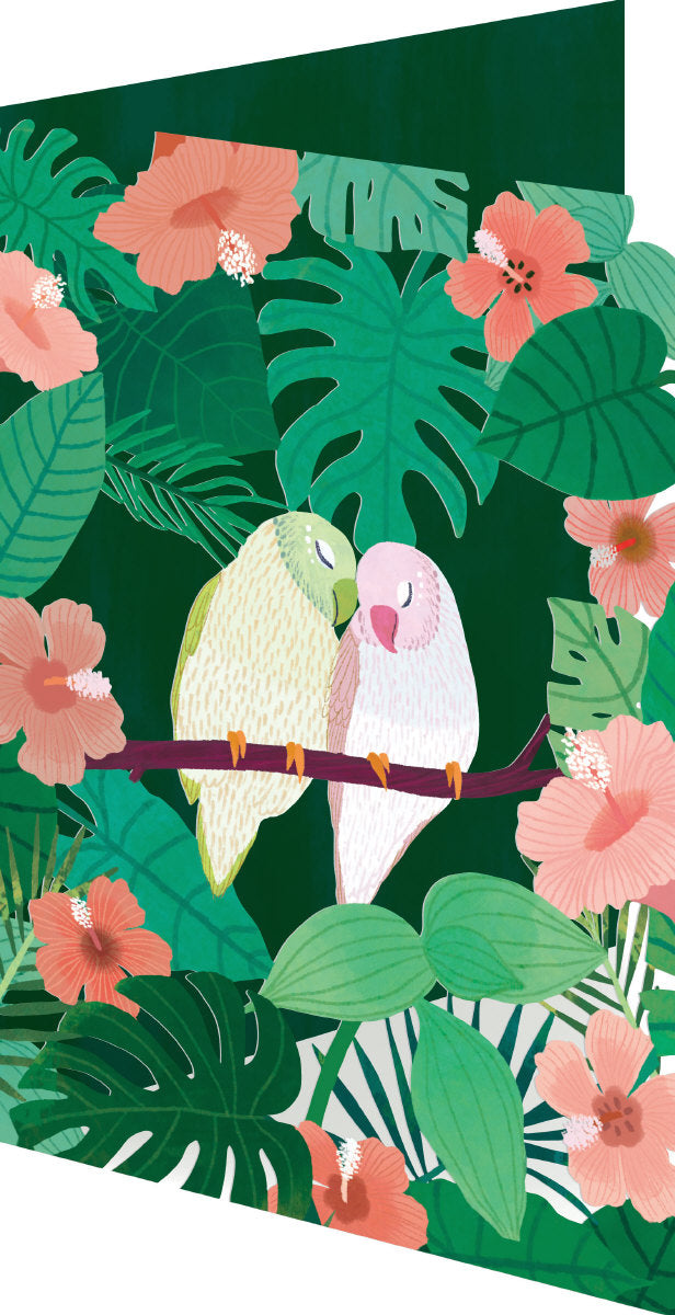 Roger la Borde Summer Forrest Lasercut card featuring artwork by Antoana Oreski