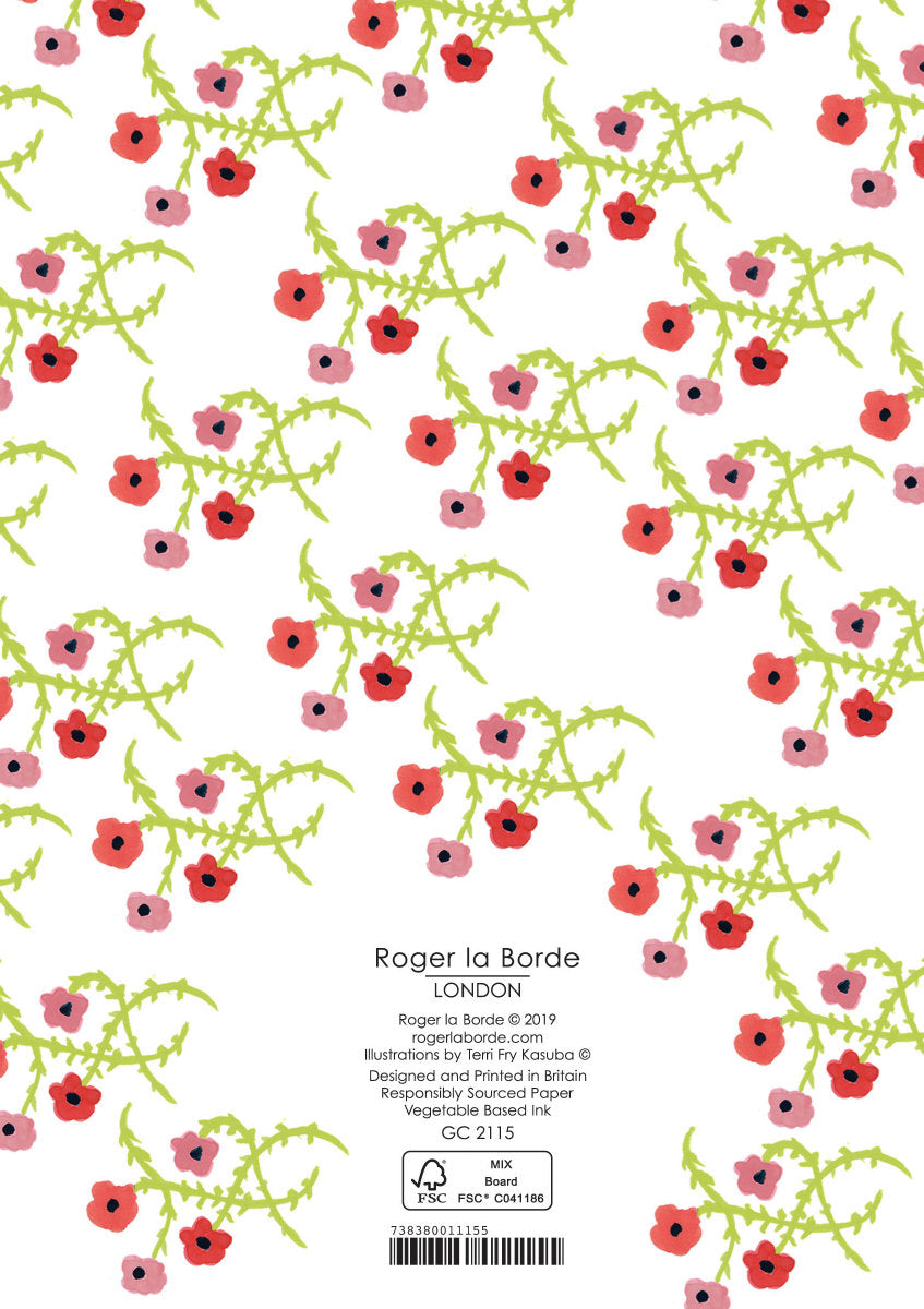 Roger la Borde Pup Talk Standard card featuring artwork by Terri Fry Kasuba