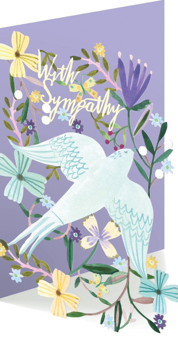 Roger la Borde Over the Rainbow Lasercut card featuring artwork by Rosie Harbottle