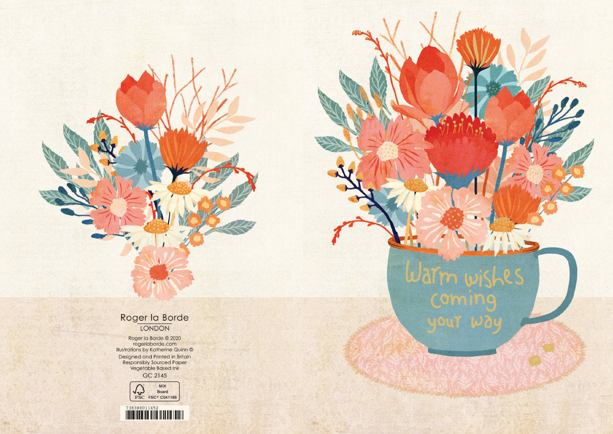 Roger la Borde Night and Day Greeting card featuring artwork by Katherine Quinn