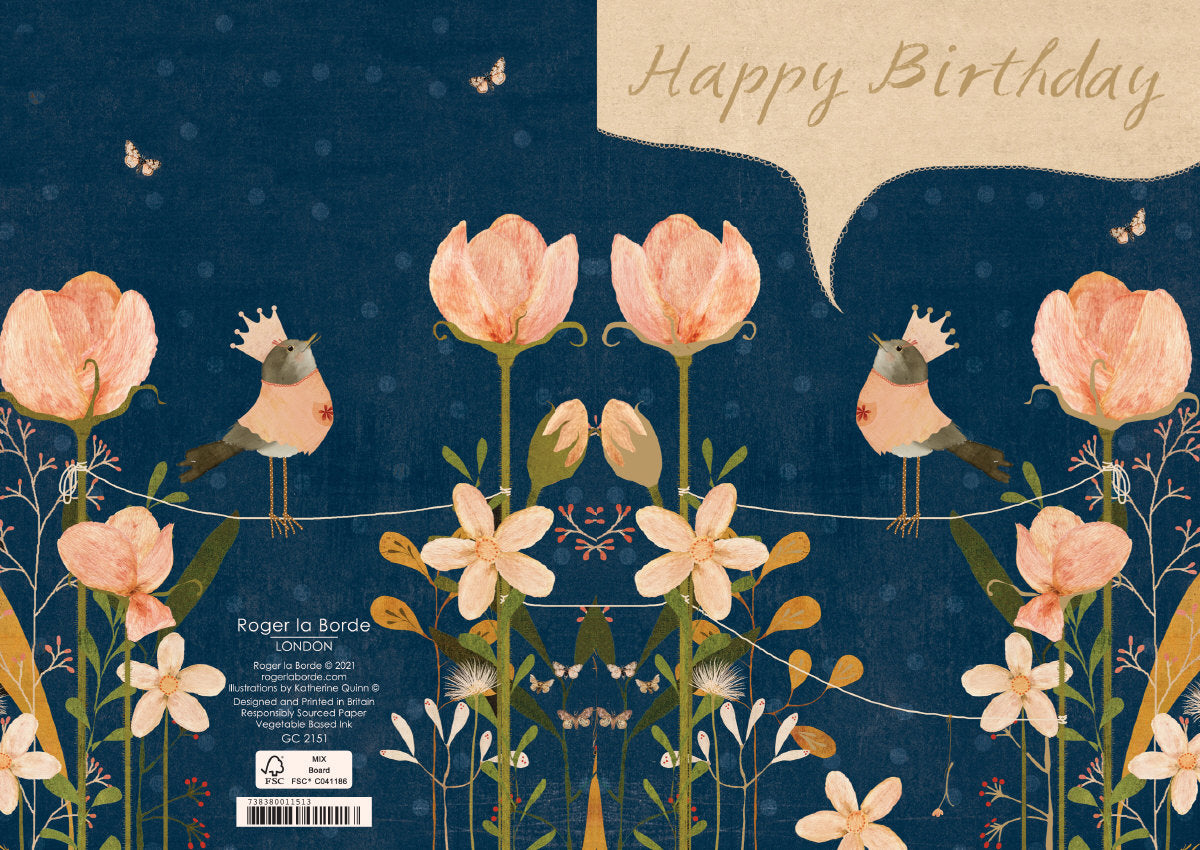 Roger la Borde Night and Day Greeting card featuring artwork by Katherine Quinn