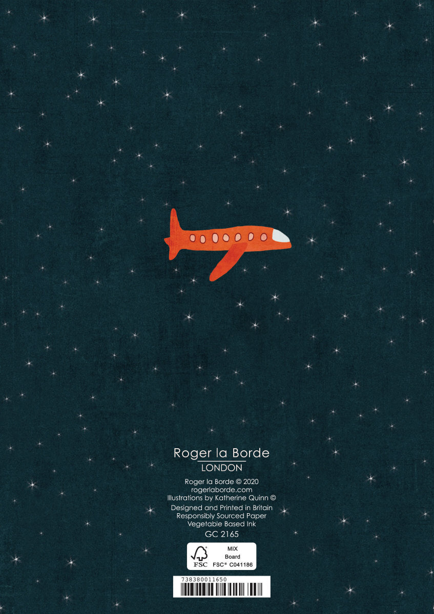 Roger la Borde Night and Day Greeting card featuring artwork by Katherine Quinn