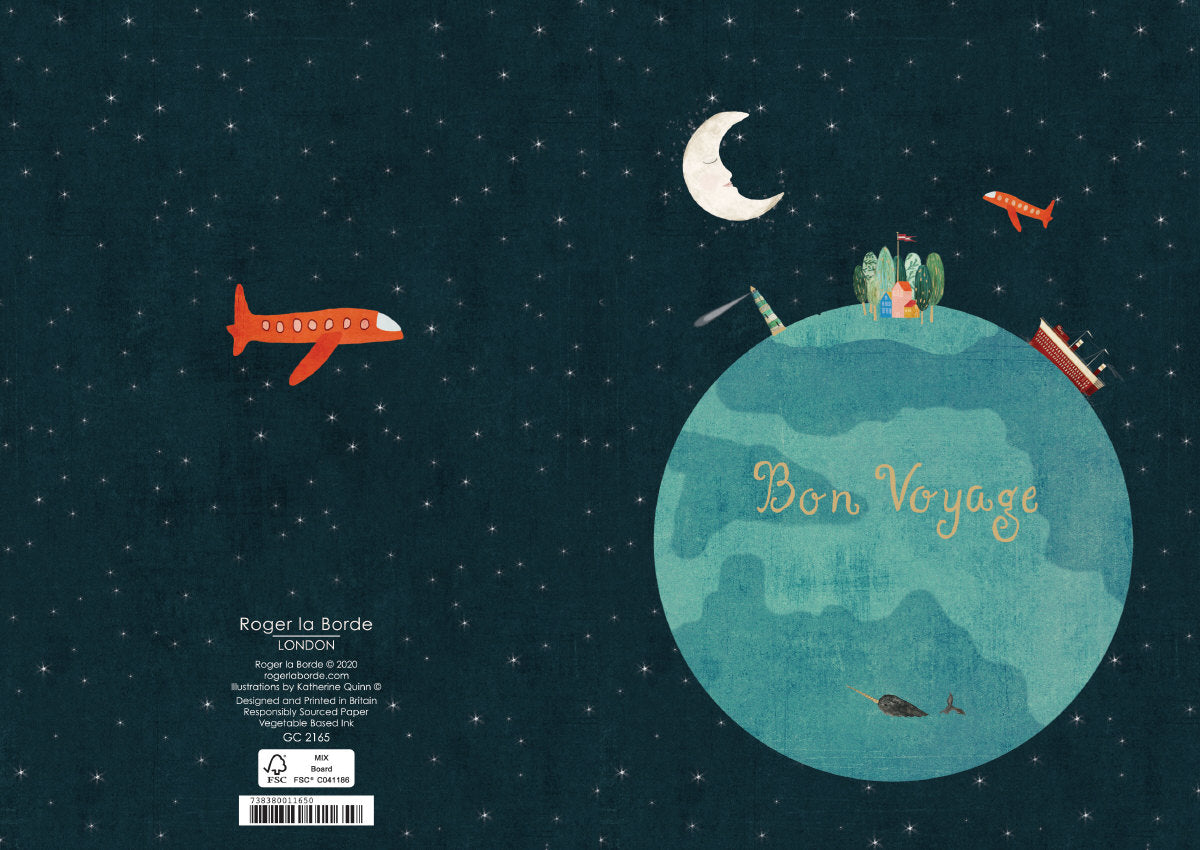 Roger la Borde Night and Day Greeting card featuring artwork by Katherine Quinn