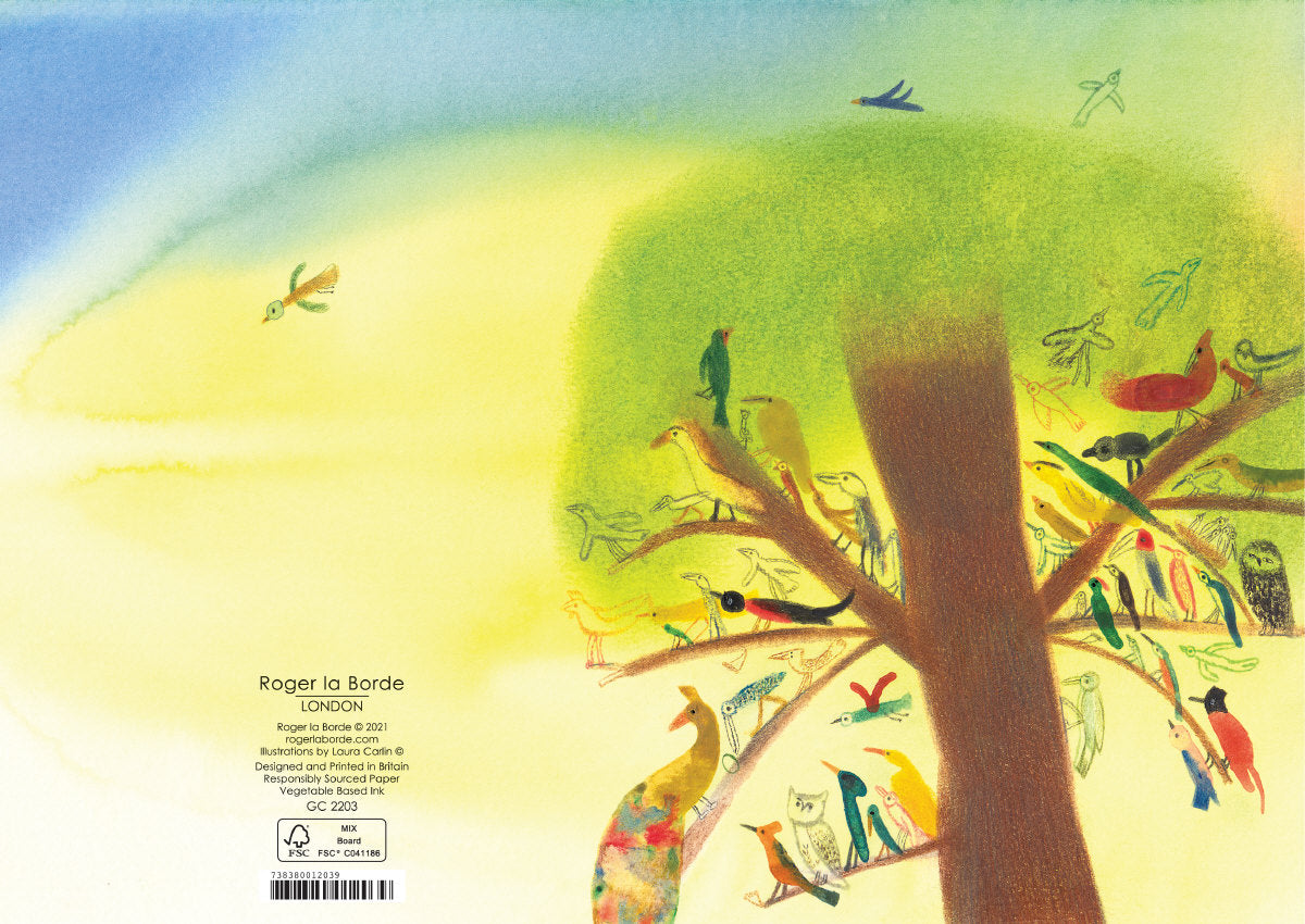 Roger la Borde Wilderness Greeting card featuring artwork by Laura Carlin